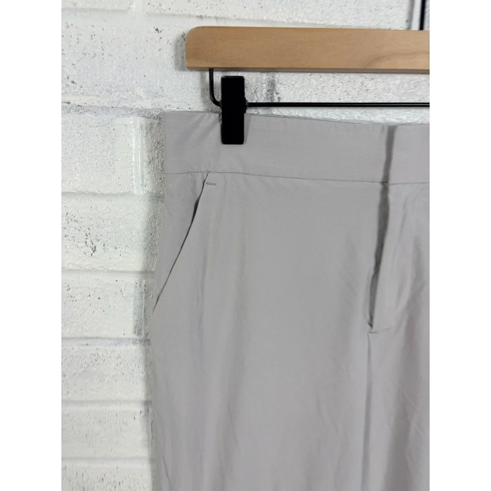 Athleta Tribeca Crop Pants Womens 4 Tern Gray Stretch Travel Work Ankle